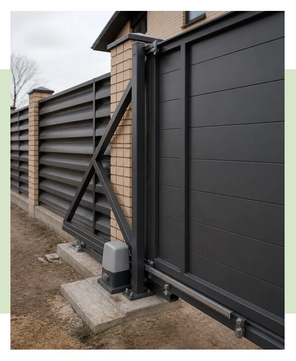 Откатные ворота под ключ в Сальске по цене от 152520 р. | ЗаборЭксеперт-Слс