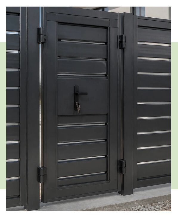 Калитка в воротах для дома в Сальске по цене от 16777 р. | ЗаборЭксеперт-Слс